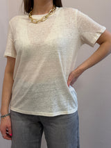 T-shirt Lino avorio - Art Love