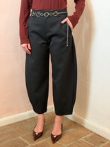 Pantalone a taglio Barrel,Nero - Lumina