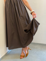 Abito Lungo "Easy-Chic" in cioccolato