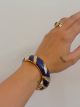 Bracciale rigido blu Kontatto