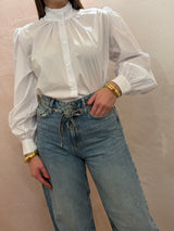 Camicia a sbuffo bianca - Tensione in