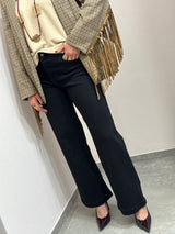 Denim nero wide leg