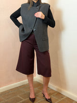 Pantalone a gamba larga corto , Bordeaux - Lumina