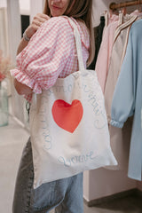 Borsa in tela con stampa love - ArtLove