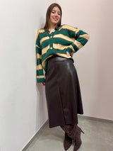 Cardigan a righe over