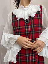 Abito tubino svasato Tartan