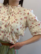 Camicia ricamata peony