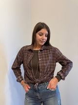 Camicia check marrone Susy Mix