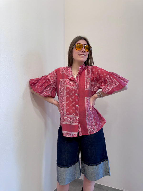 Camicia bandana Rubino