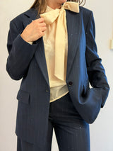 Giacca-Blazer gessata paillettes Kontatto