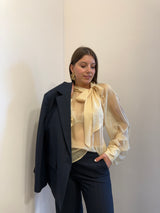 Camicia fiocco avorio Kontatto