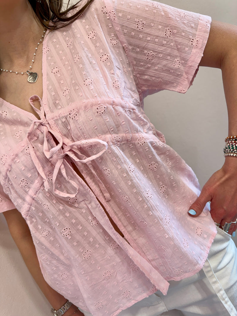 Camicia Taila in rosa La Petite ètolie Paris