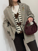 Giacca over pied de poule Kontatto