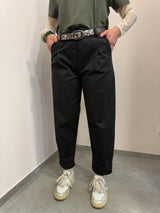 Pantalone straight fit nero