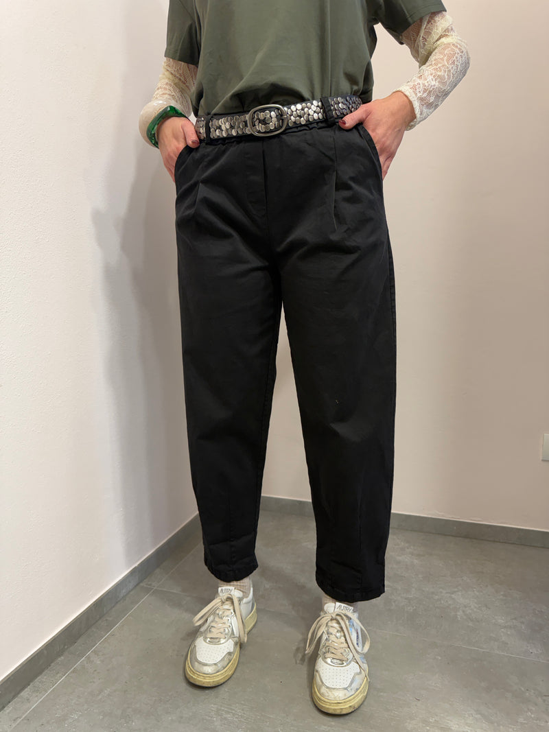 Pantalone straight fit nero