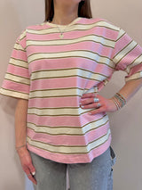 T-shirt over riga grande rosa