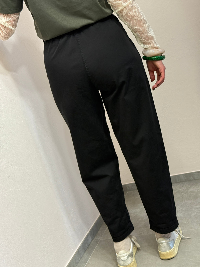 Pantalone straight fit nero
