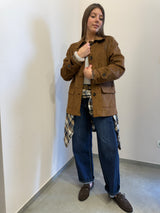 Giachetta in suede tabacco