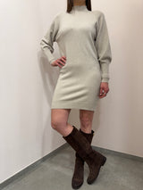 Abito in maglia color sabbia