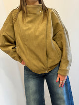 Bomber over in suede deserto -Tensione In