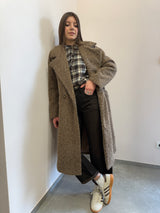 Cappotto Bouclè marrone chiaro