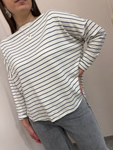 Maglia a riga blu