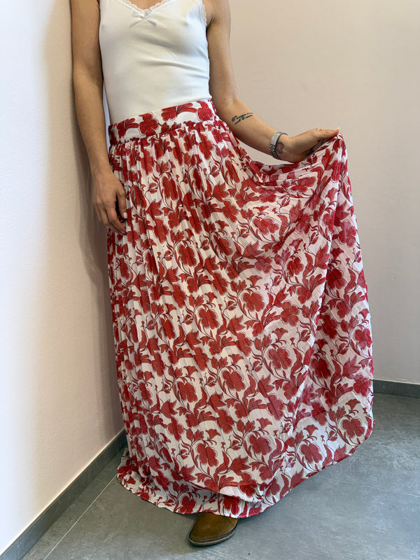 Gonna a fiori rossa Glamorous