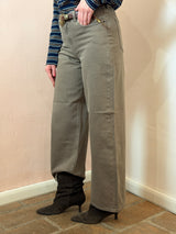 Jeans Tokyo Wide, Color Tortora - JJXX