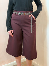Pantalone a gamba larga corto , Bordeaux - Lumina