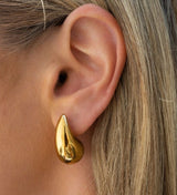 Orecchini goccia media oro