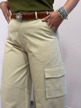 Pantalone beige balloon Tensione in