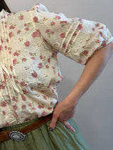 Camicia ricamata peony