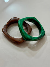 Bracciali rigidi effetto resina