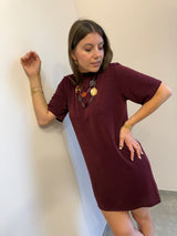 Abito in lurex vino Kontatto