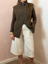 Gilet strutturato con spalline imbottite- Lumina