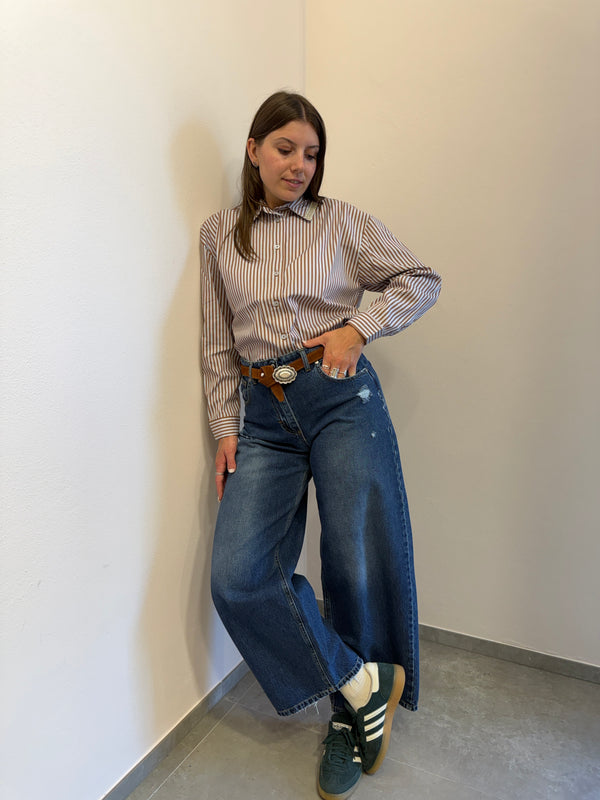 Camicia strass e perle Susy Mix