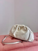 Borsa maxi clutch in pelle