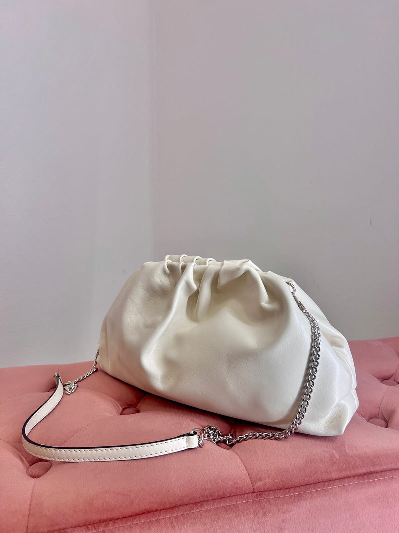 Borsa maxi clutch in pelle