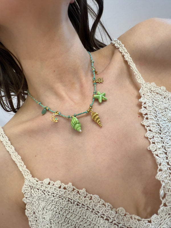 Collana verde charms Susy Mix