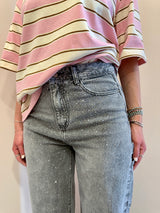 Denim Baloon strass grigio