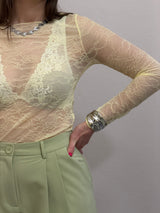 Maglia di pizzo Lime