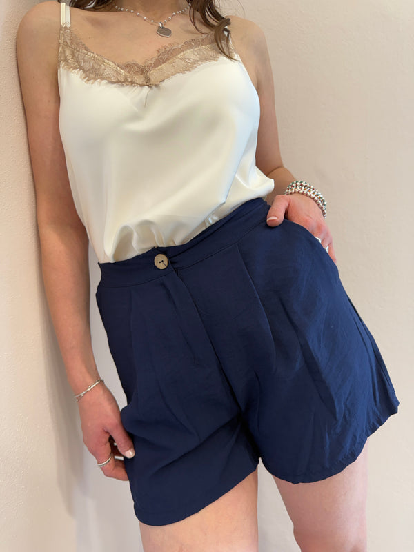 Coordinato in viscosa Blu