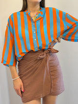 Camicia a righe in mussola - Tensione in