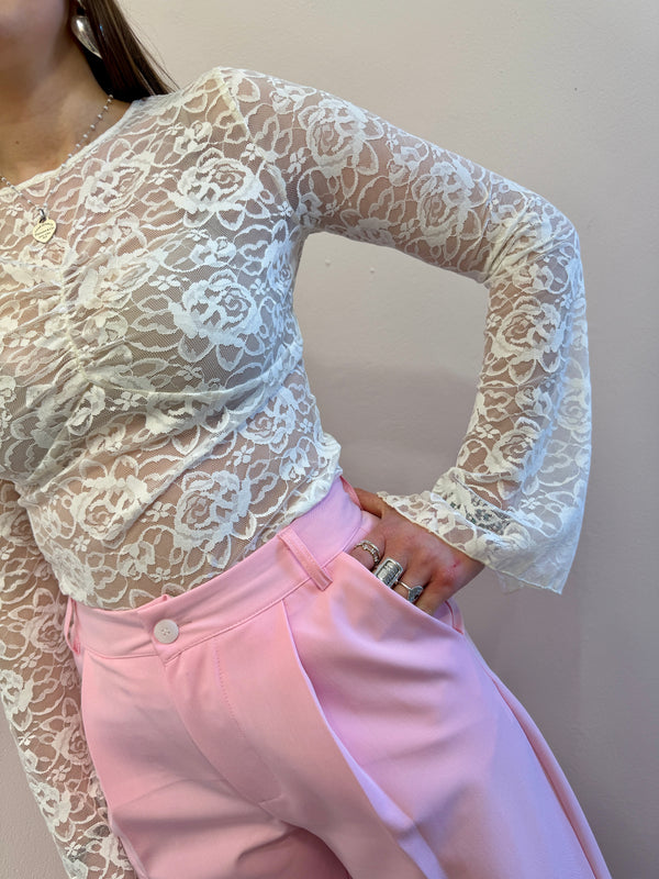 Maglia in pizzo arricciato Kontatto