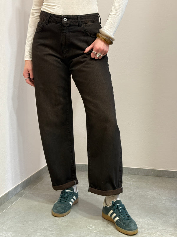 Denim carrot fit diamante Kontatto moro