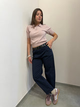 Pantaloni navy straight fit