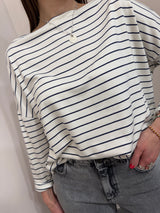 Maglia a riga blu