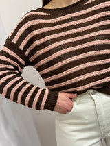 Maglia a girocollo rigata Tensione In