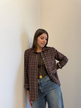 Camicia check marrone Susy Mix