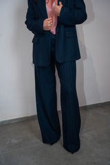 Pantalone gessato paillettes Kontatto